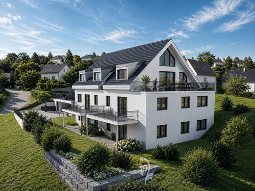 Visualisierung Aussenansicht - 3 Zimmer Etagenwohnung zum Kaufen in Höchberg