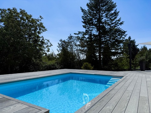 Pool mit fahrbahrem Pooldeck - 