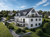 Visualisierung Aussenansicht - Wohnanlage mit 88,00 m&sup2; in Höchberg zum Kaufen
