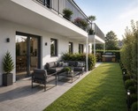 Visualisierung Garten - 3 Zimmer Wohnanlage zum Kaufen in Höchberg