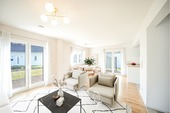 Visualisierung Wohn,- Esszimmer möbliert - 