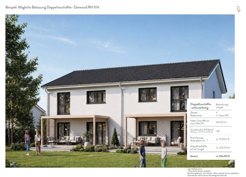 Beispiel Doppelhaus - Grundstück zum Kaufen in Gerolzhofen