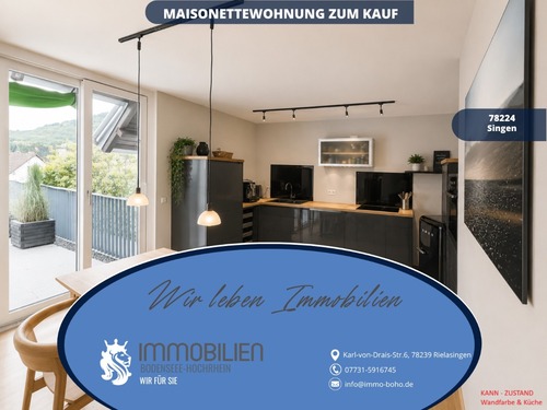 Vorlage Breites Anfangsbild (1) - Hochwertige Maisonette mit Loftfeeling, Design-Elementen & Panorama Sonnenterrasse