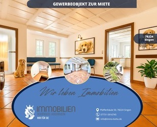 Praxis Ortsrand Singen mit 6 Räumen, 2 Eingängen & 8 Stellplätzen – Gewerberäume