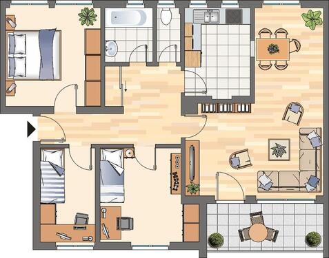 Foto - 4 Zimmer Etagenwohnung zur Miete in Arnsberg