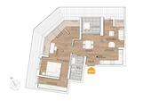 Foto - 2 Zimmer Dachgeschoßwohnung zur Miete in Rheinau