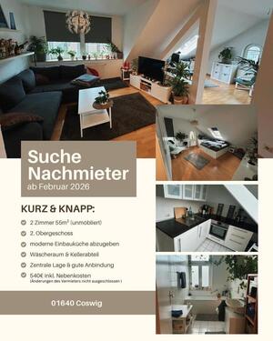 Foto - Schöne 2 Raum Dachgeschoss Wohnung