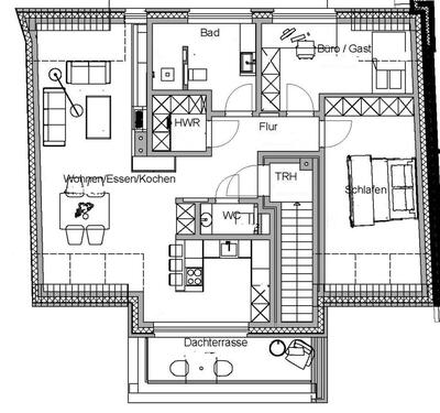 Foto - 3 Zimmer Etagenwohnung in Laer