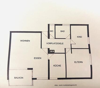 Foto - 3 Zimmer Etagenwohnung zum Kaufen in Aalen