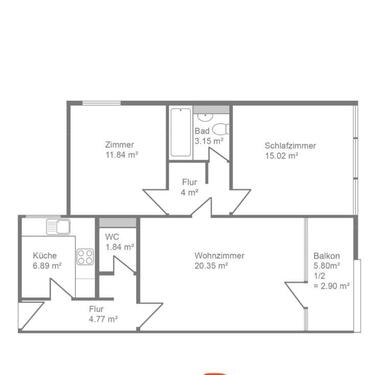 Foto - Von Privat 3-Zimmerwohnung in Unterhaching