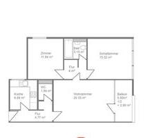 Von Privat 3-Zimmerwohnung in Unterhaching