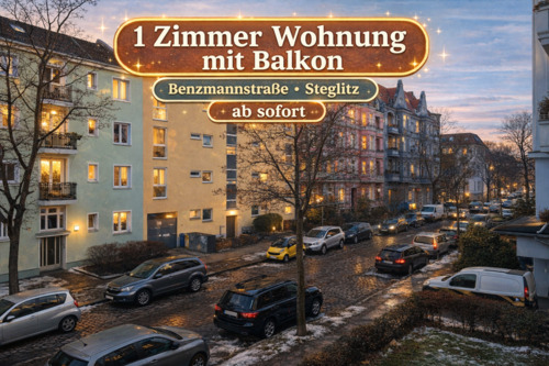 Foto - Mobilierte 1 Zimmer Wohnung mit Balkon Steglitz