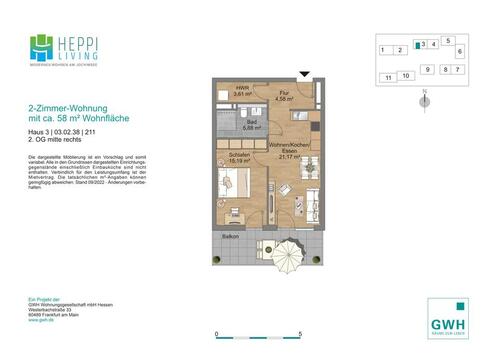 Foto - Etagenwohnung in Heppenheim (Bergstraße) zur Miete