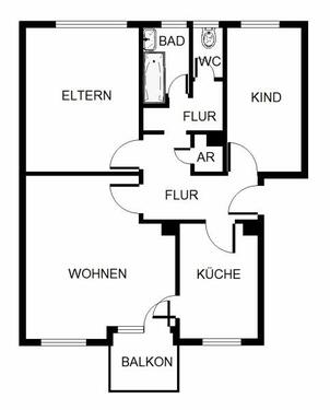 Foto - Wunderschöne 3-Zimmer-Wohnung! - 731,00&nbsp;EUR Kaltmiete, ca.&nbsp; 66,44&nbsp;m&sup2;