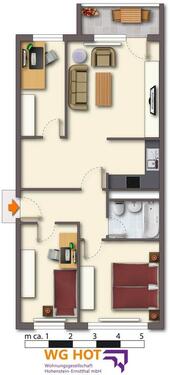 Foto - Etagenwohnung in Hohenstein-Ernstthal zur Miete