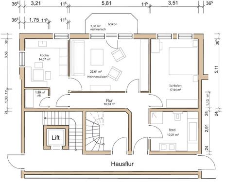 Foto - Geräumige 2,5-Zimmer Wohnung, tolle Lage