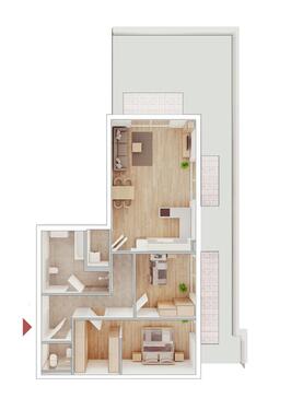 Foto - 3 Zimmer Dachgeschoßwohnung in Deggendorf