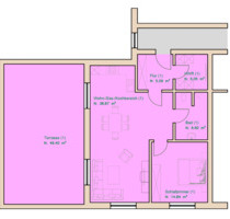 Moderne 2-Zimmer-Wohnung mit großer Süd-West-Terrasse BJ 2022 - Rhauderfehn