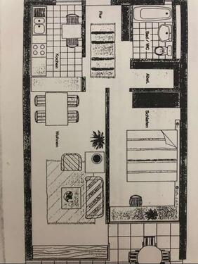 Foto - Helle 2,5 Zimmer Wohnung mit Terrasse und Einbauküche