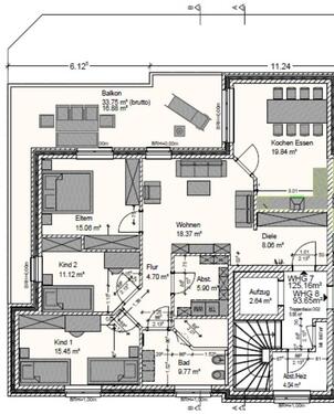 Foto - 4 Zimmer Einfamilienhaus zur Miete in Bösel