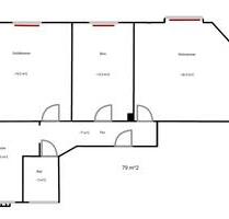 3,5-Zimmer Wohnung 1. OG in Mannheim Neckarstadt West 1550€ Warm