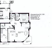 Helle 3-Zimmer-Wohnung mit 2 Terrassen in 78183 Hüfingen – 117 m²