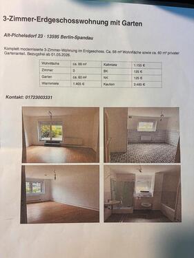 Foto - 3 Zimmer Wohnung Erdgeschoss mit Garten