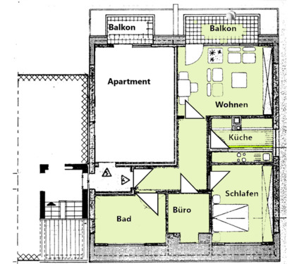 Foto - 2.5 Zimmer Dachgeschoßwohnung zur Miete in Witten