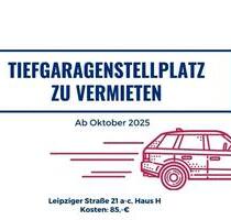 Tiefgaragenstellplatz bei der Anton-Leipziger-Straße - Dresden Cotta