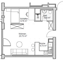 Renovierte Einzimmerwohnung Nähe HBF zu verkaufen - Ingolstadt Münchener Straße