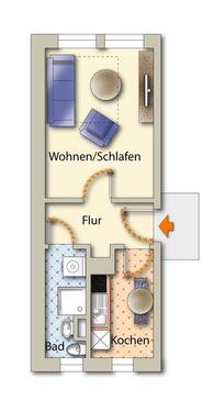 Foto - Etagenwohnung zur Miete in Freiberg