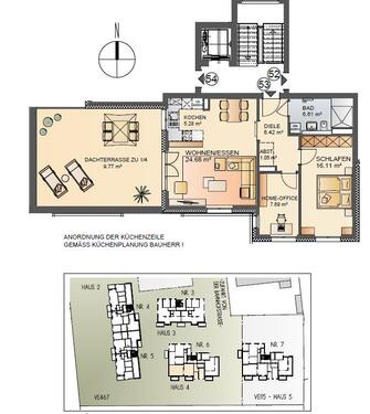 Foto - 2.5 Zimmer Dachgeschoßwohnung zur Miete in Quickborn