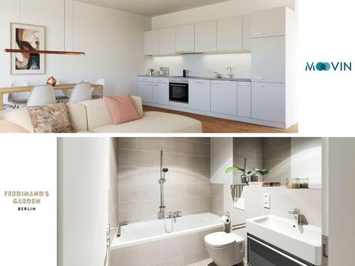 Foto - Moderne 3-Zimmer-Wohnung mit EBK und ZWEI BALKONEN im Neubauquartier 'Ferdinand's Garden'
