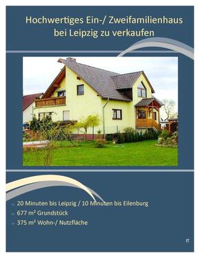 Foto - Luxuriöses Haus Zweifamilienhaus Pool Tiefgarage bei Leipzig