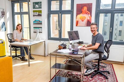 Foto - Kreativer Büroraum in Kreuzberg zur Untermiete