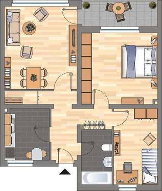 Foto - 3 Zimmer Erdgeschoßwohnung zur Miete in Velbert