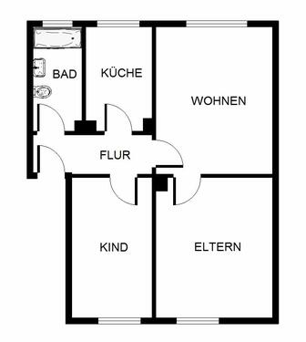 Foto - 3 Zimmer Erdgeschoßwohnung zur Miete in Bergkamen