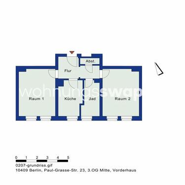 Foto - Wohnungsswap - 2 Zimmer, 54 m² - Paul-Grasse-Straße, Pankow, Berlin