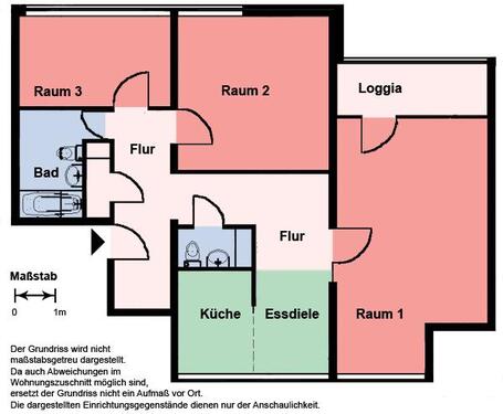 Foto - 3 Zimmer Etagenwohnung zur Miete in Dortmund