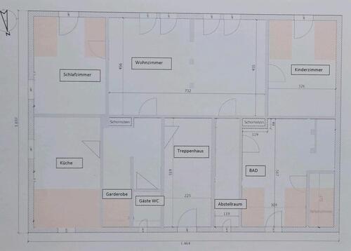Foto - 3 Raum Wohnung Dachgeschoß - 700,00&nbsp;EUR Kaltmiete, ca.&nbsp; 100,00&nbsp;m&sup2;
