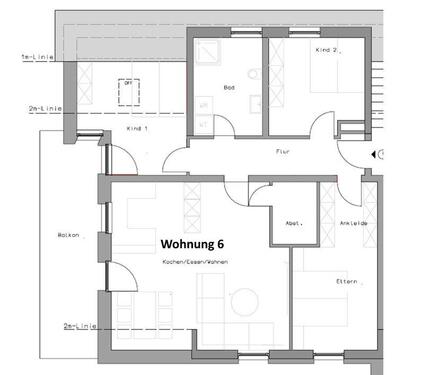 Foto - 4 Zimmer Dachgeschoßwohnung zur Miete in Nabburg