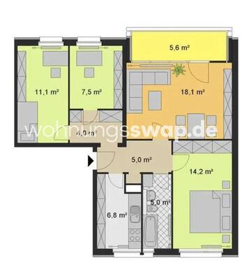 Foto - Wohnungsswap - 4 Zimmer, 74 m² - Moldaustraße, Lichtenberg, Berlin