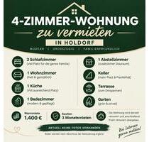 Großzügige 4-Zimmer-Wohnung mit Garten in Holdorf