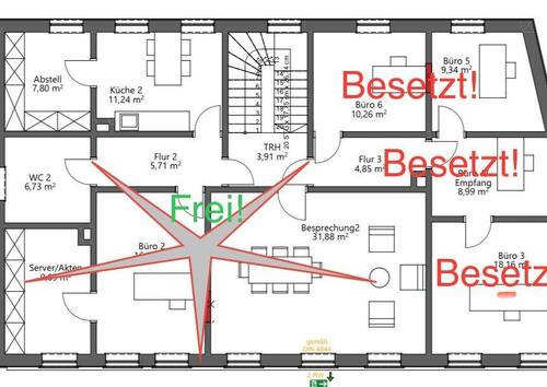Foto - Büro Praxis zu vermieten - 250,00&nbsp;EUR Kaltmiete, ca.&nbsp; 55,00&nbsp;m&sup2;