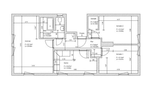 Foto - 3-Raum-DG-Wohnung (ca. 72,5m²) 