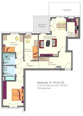 Foto - 4 Zimmer Etagenwohnung zur Miete in Düsseldorf