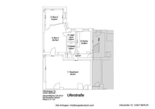 Foto - Charmante, renovierte BüroPraxisraumen im Erdgeschoss am Panke.