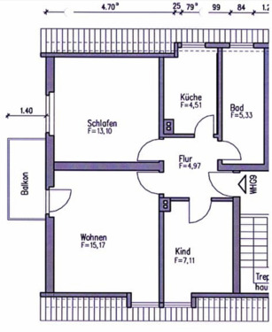 Foto - Etagenwohnung in Solingen zur Miete