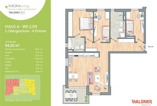 Foto - Moderne 4-Zimmer-Neubauwohnung (Monheim am Rhein)