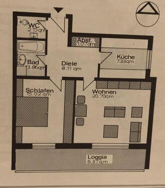Foto - 2 Zimmer Wohnung 64m2 Mietwohnung
